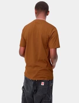 Camiseta CARHARTT SCRIPT - Deep H Brown/Black