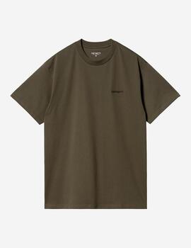 Camiseta CARHARTT SCRIPT EMBROIDERY - Cypress/Black