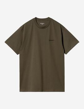 Camiseta CARHARTT SCRIPT EMBROIDERY - Cypress/Black