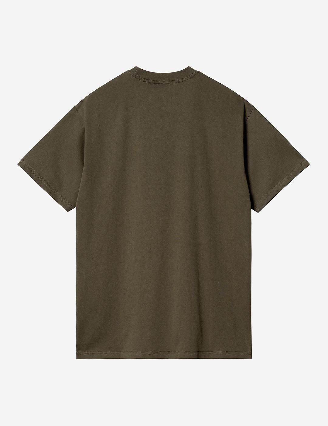Camiseta CARHARTT SCRIPT EMBROIDERY - Cypress/Black