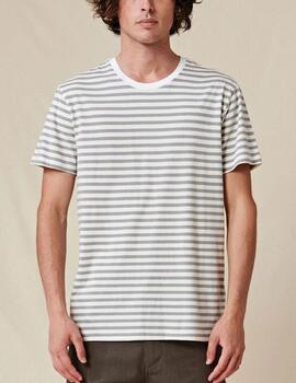 Camiseta GLOBE HORIZON STRIPED - White