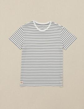 Camiseta GLOBE HORIZON STRIPED - White