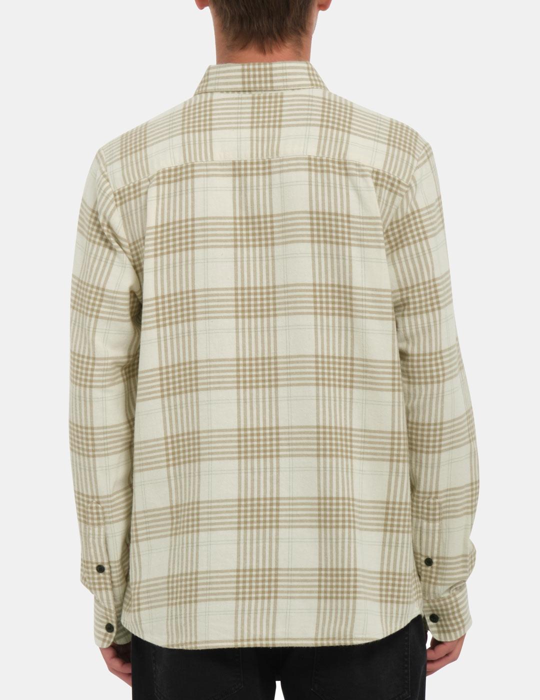 Camisa VOLCOM CADEN PLAID - Dirty White