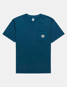 Camiseta ELEMENT BASIC POCKET PIGMENT - Midnight Navy