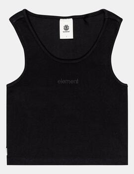 Camiseta W' ELEMENT YARNHILL CROP - Flint Black