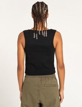 Camiseta W' ELEMENT YARNHILL CROP - Flint Black