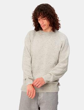 Jersey CARHARTT ANGLISTIC - Speckled Salt