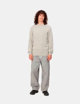 Jersey CARHARTT ANGLISTIC - Speckled Salt