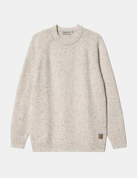Jersey CARHARTT ANGLISTIC - Speckled Salt