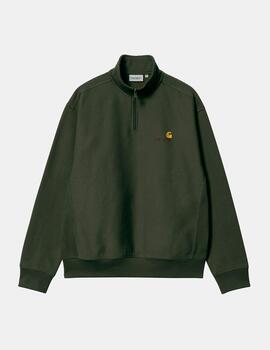 Sudadera CARHARTT HALF ZIP AMERICAN SCRIPT - Plant