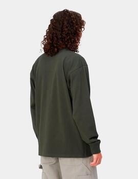 Camiseta Manga Larga CARHARTT AMERICAN SCRIPT - Plant
