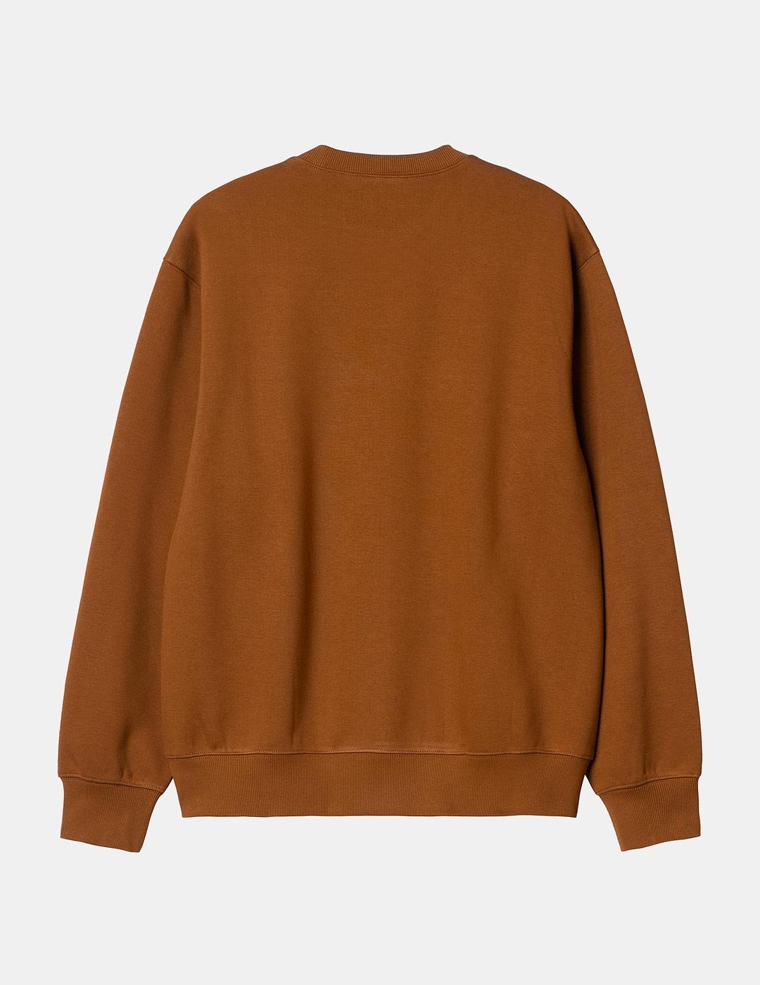 Sudadera CARHARTT SWEAT - Deep H Brown/Black