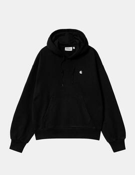 Sudadera CARHARTT W' HOODED CASEY - Black/Silver