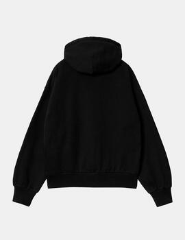 Sudadera CARHARTT W' HOODED CASEY - Black/Silver