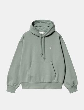 Sudadera CARHARTT W' HOODED CASEY - Glassy Teal/Silver
