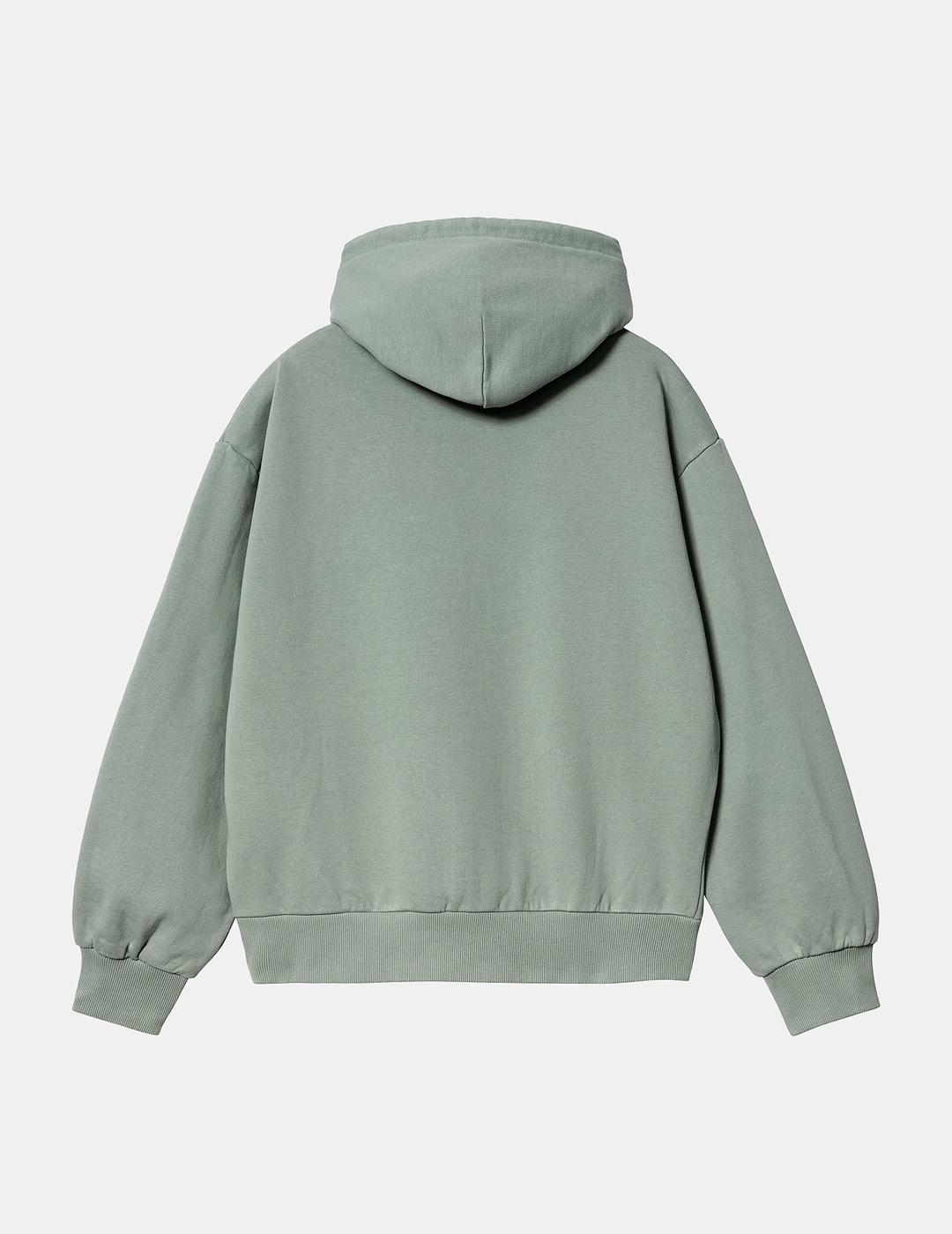 Sudadera CARHARTT W' HOODED CASEY - Glassy Teal/Silver