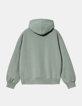 Sudadera CARHARTT W' HOODED CASEY - Glassy Teal/Silver