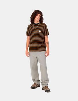 Camiseta CARHARTT SEIDLER POCKET - Deep H Brown/Black