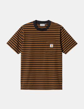 Camiseta CARHARTT SEIDLER POCKET - Deep H Brown/Black