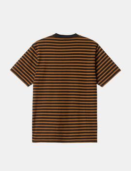 Camiseta CARHARTT SEIDLER POCKET - Deep H Brown/Black