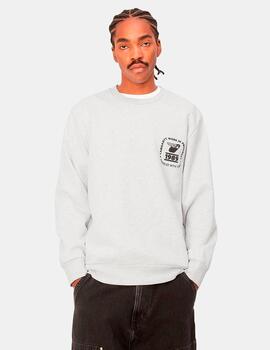 Sudadera STAMP STATE - Ash Heather/Black