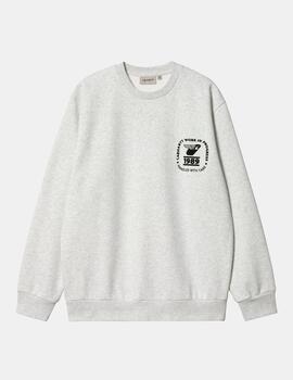 Sudadera STAMP STATE - Ash Heather/Black