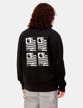 Sudadera CARHARTT STAMP STATE - Black/White