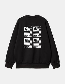 Sudadera CARHARTT STAMP STATE - Black/White