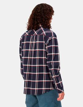 Camisa CARHARTT BARTEN - Dark Navy/Dark Navy