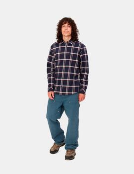 Camisa CARHARTT BARTEN - Dark Navy/Dark Navy