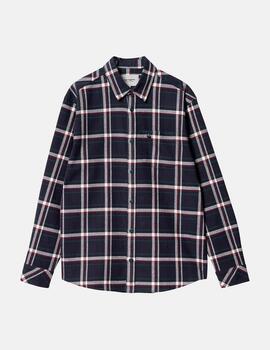 Camisa CARHARTT BARTEN - Dark Navy/Dark Navy