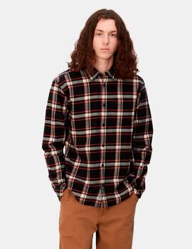 Camisa CARHARTT BARTEN - Black/Black