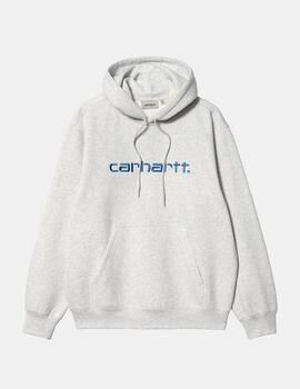 Sudadera Capucha CARHARTT SWEAT - Ash Heather/Liberty