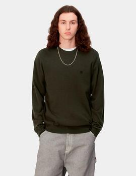 Jersey CARHARTT MADISON - Plant/Black