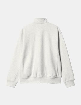 Sudadera Abierta CARHARTT AMERICAN SCRIPT - Ash Heather