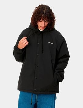 Cazadora CARHARTT HOODED COACH - Black/White