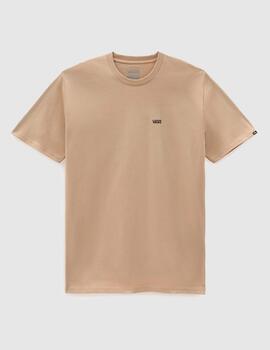 Camiseta VANS LEFT CHEST LOGO - Beige