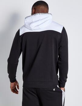 Sudadera ELEVEN Capucha TEXT PRINT BLOCK - Black / White