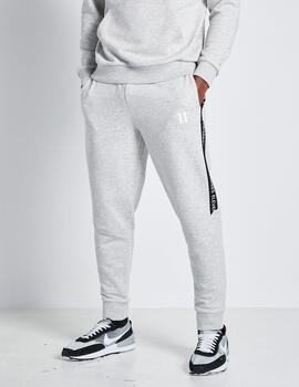 Pantalón ELEVEN TEXT PRINT BLOCK - Grey Marl / Black