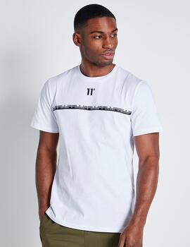 Camiseta 11 DEGREES CHEST TAPED - White