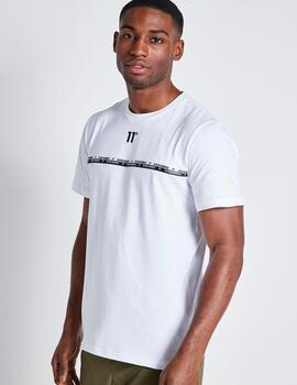 Camiseta 11 DEGREES CHEST TAPED - White