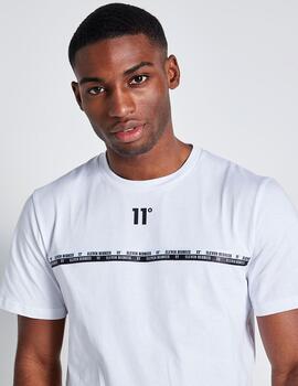 Camiseta 11 DEGREES CHEST TAPED - White