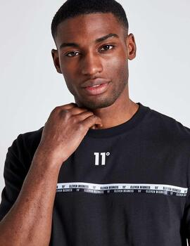 Camiseta ELEVEN CHEST TAPED - Black