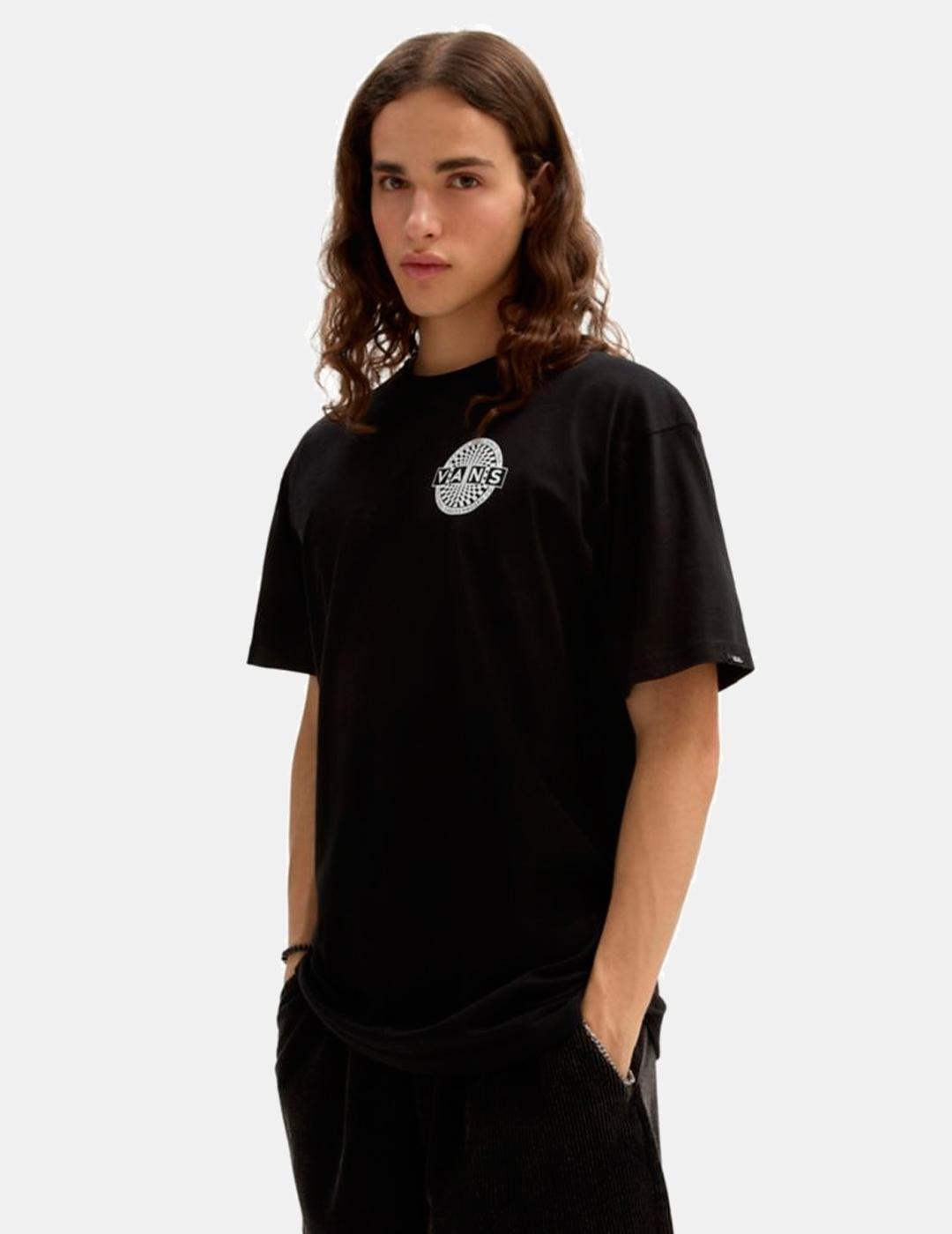 Camiseta VANS WARPED CHECKERBOARD LOGO- Black