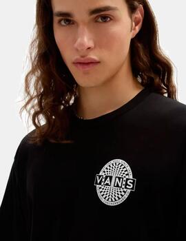 Camiseta VANS WARPED CHECKERBOARD LOGO- Black