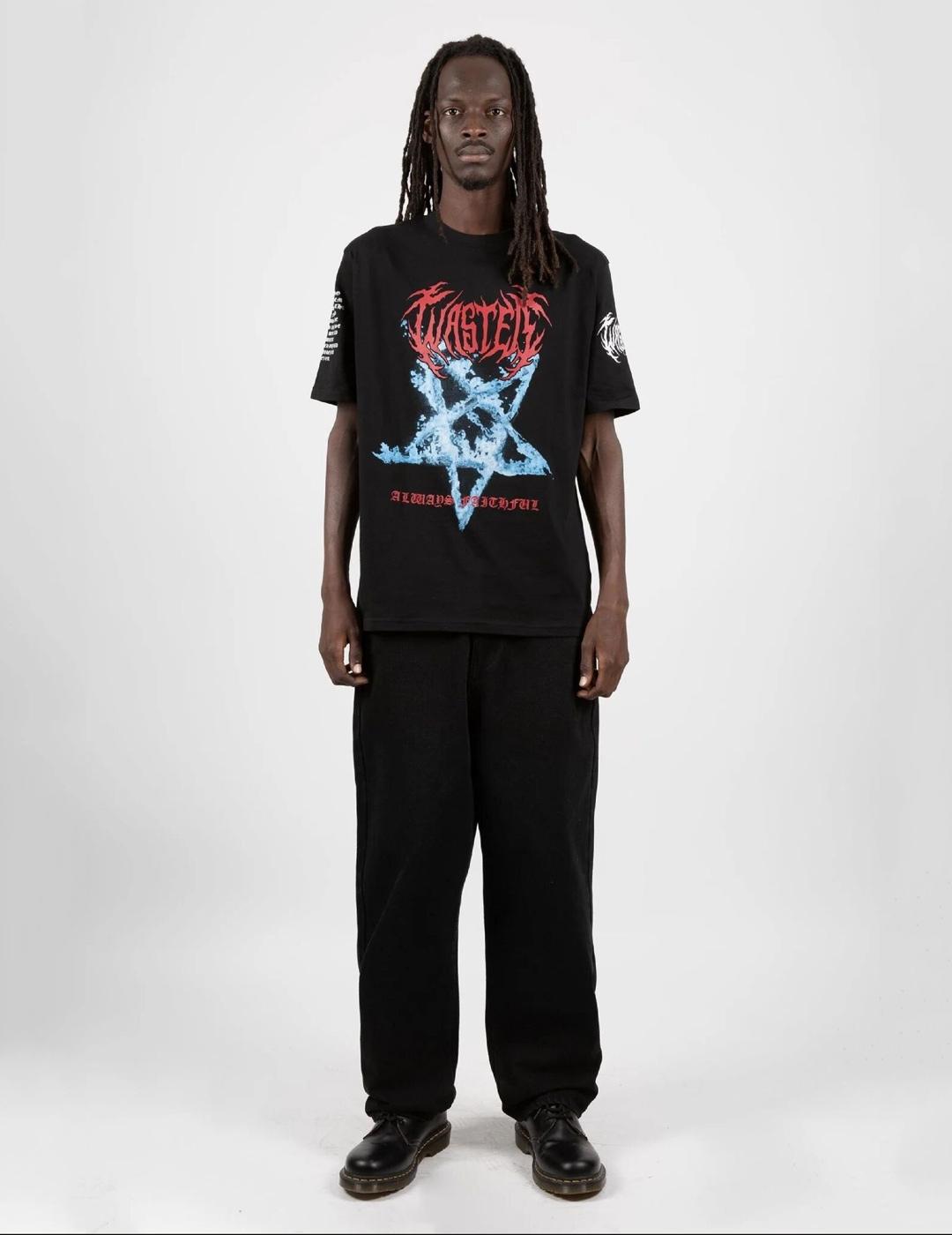 Camiseta WASTED PARIS HELL NATION - Black