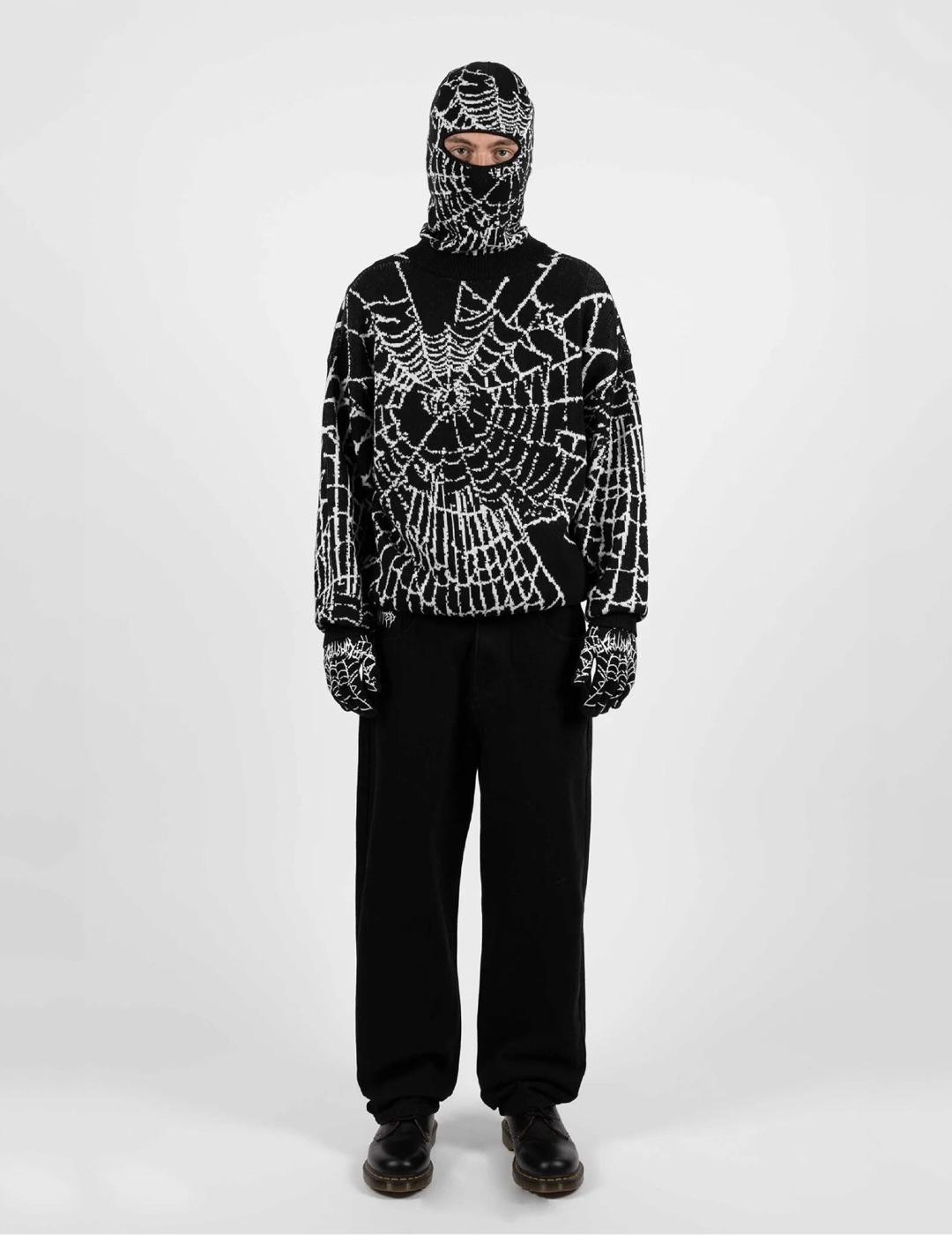 Jersey WASTED PARIS GRID - Black/White