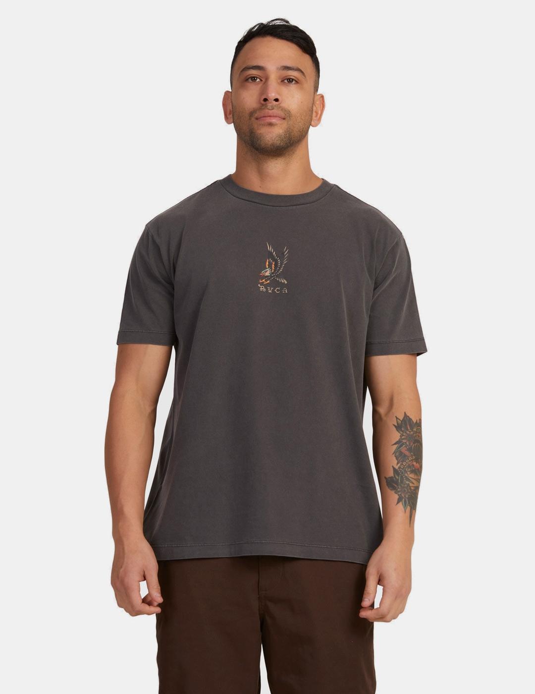 Camiseta RVCA KRAK EAGLE- Washed Black