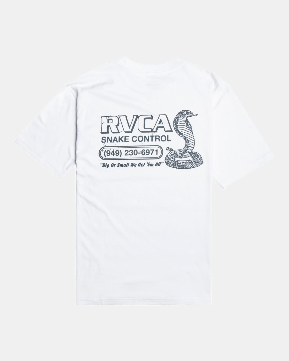 Camiseta RVCA SNAKE CONTRO - White