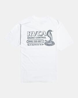 Camiseta RVCA SNAKE CONTRO - White